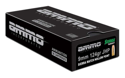 Ammunition Ammo Inc Signature 9mm AMMO INC MATCH 9MM 124GR JHP 50/1000 • Model: Signature